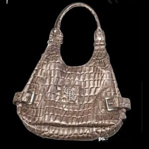 Tan purse tan textured